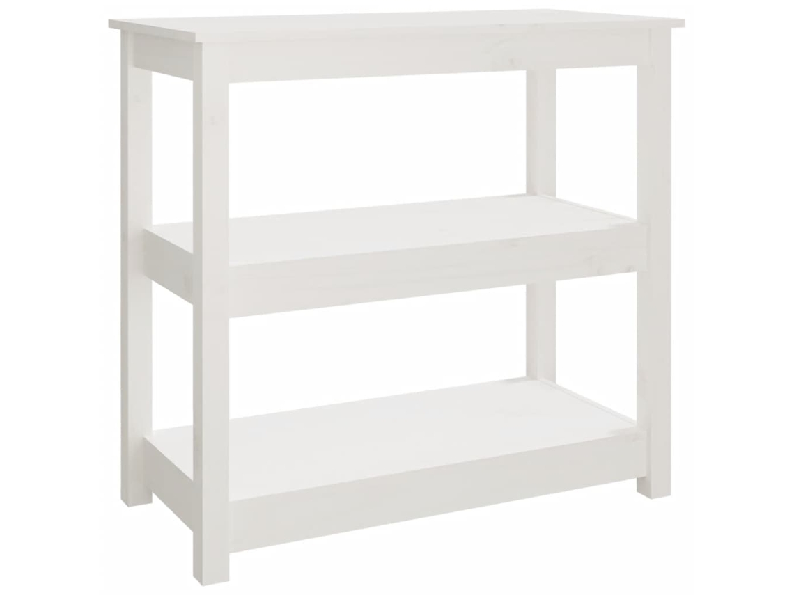 Console Table, Console Tables Vidaxl Branco Madeira De Pinho (n/a)