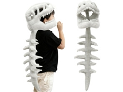 Brinquedo De Pelúcia Portátil Esqueleto Dinossauro, Roupa