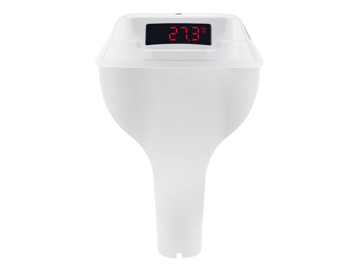 Termômetro Para Piscina Com Visor Led De Alta Precisão, Função De Temporizador Com Carregamento Solar Para