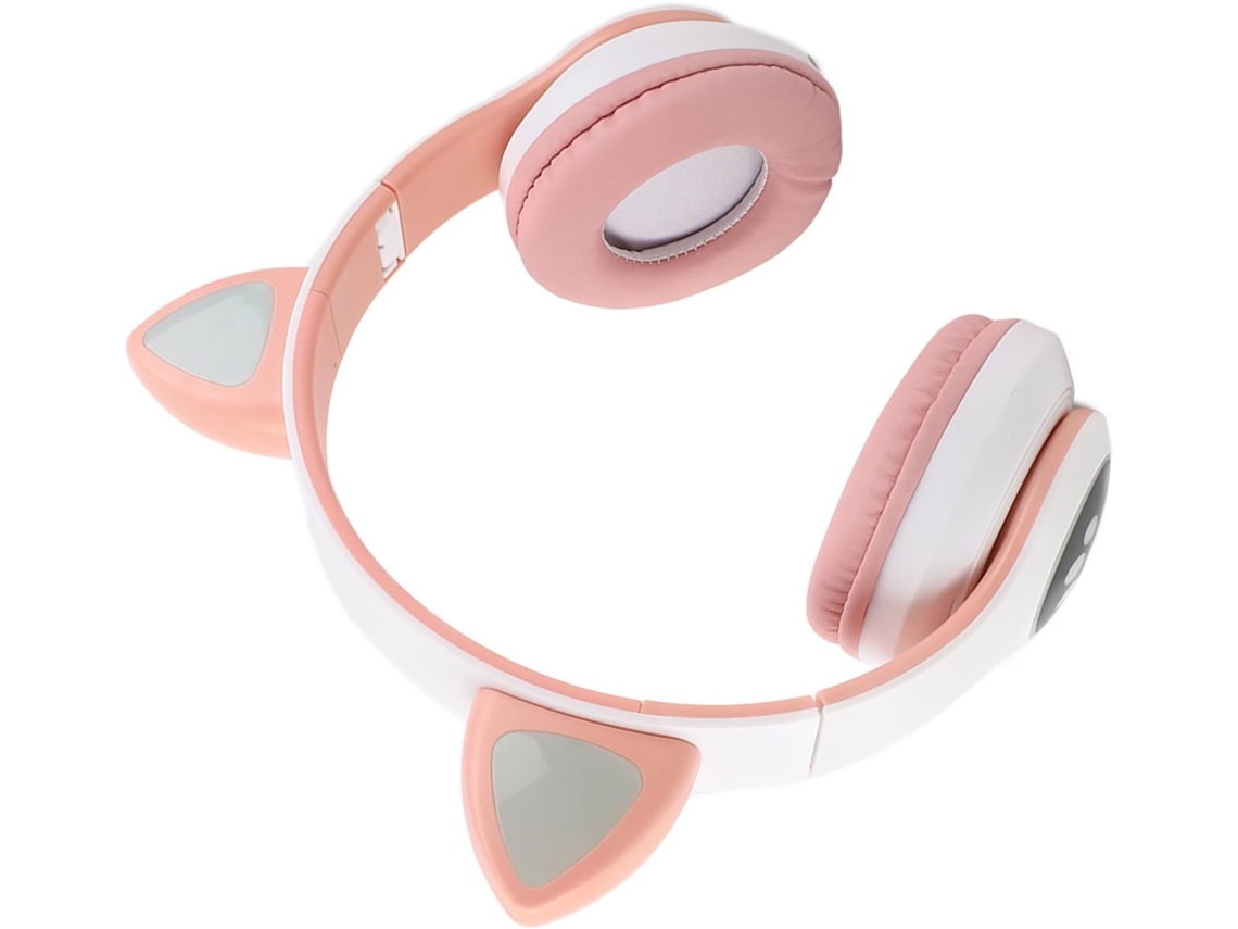 Fone de Ouvido com Orelhas de Gato Fofas e Luzes, Baixa Latência, Ideal para Jogos. SFUSHOS