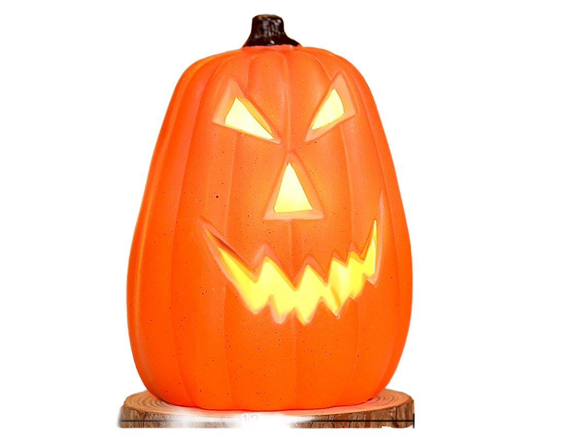 Laxiscreed Lanterna De Abóbora De Halloween Com Luz E Caixa De Iluminação - Tamanho Universal