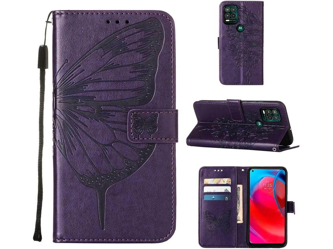 Caneta Stylus Aleta Plutônio Emboss Flor para Motorola Moto G Stylus 2021 5G HONGWE. Pele