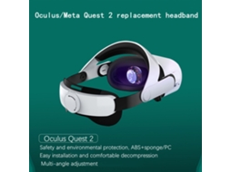 Aetheria cinto de Cabeça Confortável Ajustável para Oculus Quest 2 Vr Leve Sem Pressão Branco