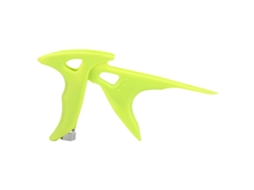 Suporte para aerógrafo em plástico verde de alta dureza com fixação por porca.