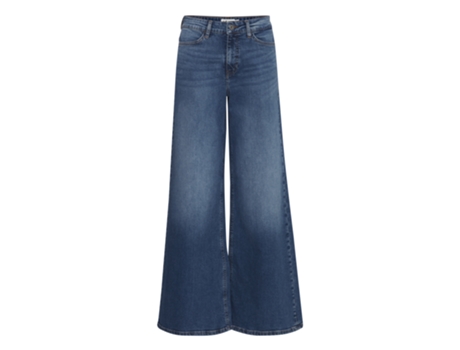 Jeans De Mulher Ichi Ihtwiggy Wide Azul (w27 L34)