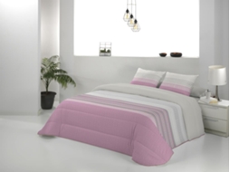 Colcha JVR Niza (Poliéster - Rosa - 180 cm)