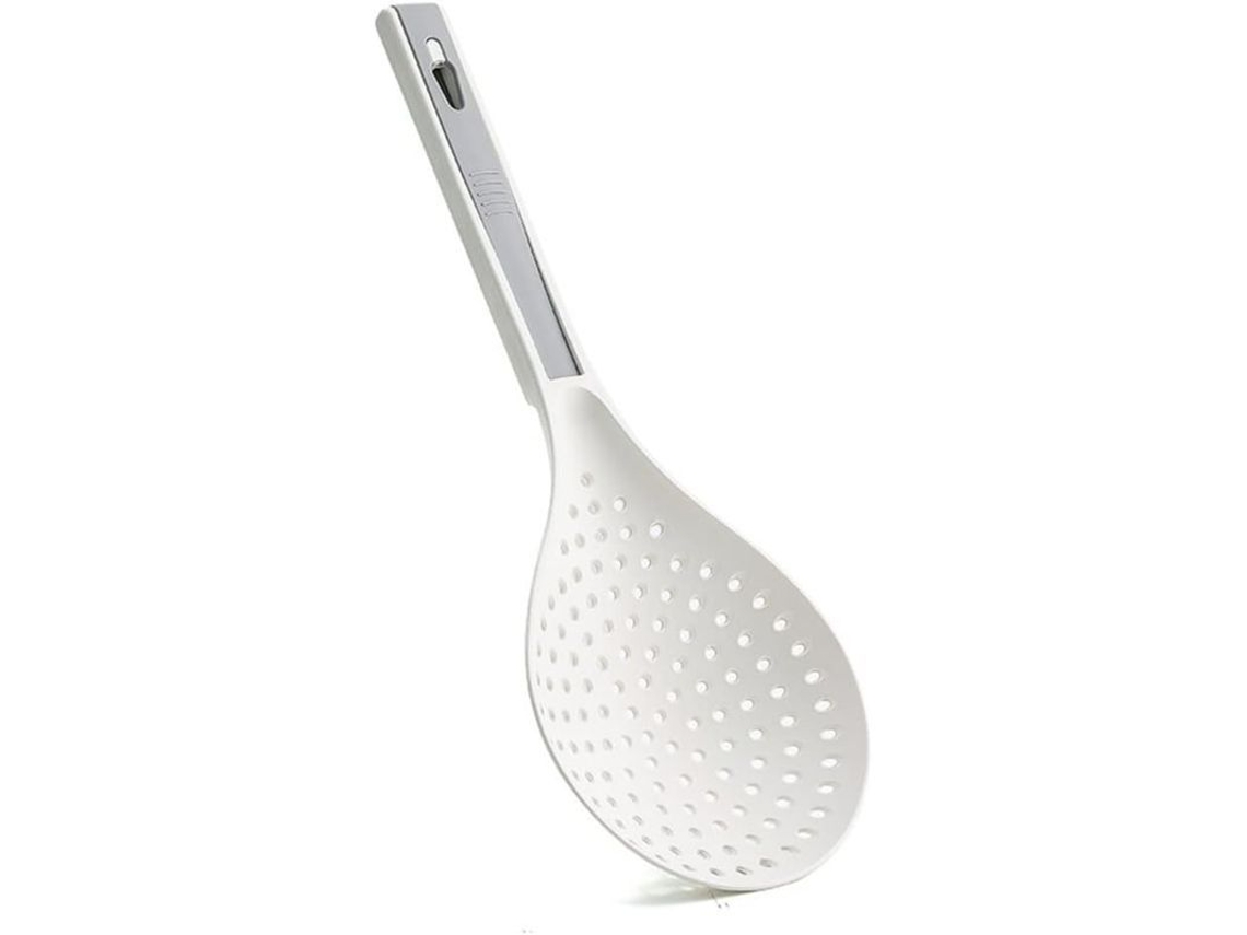 Colher de pasta com furos de silicone antiaderente para cozinha lavável à máquina | S/MARCA