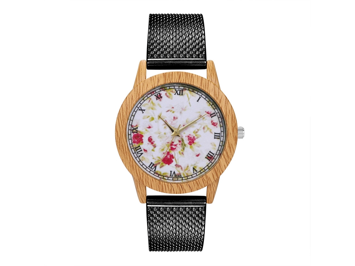 Reloj De Cuarzo Con Correa De Silicona Mesh Fashion Para Niños Y Niñas Negro