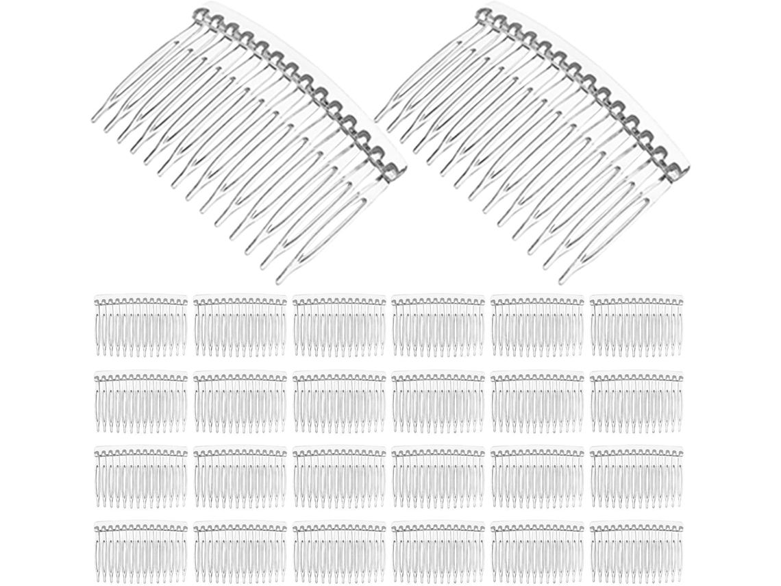 Pentes De Cabelo, Acessórios Elegantes E Compactos Em Plástico Transparente.