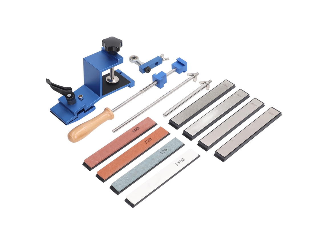 Kit De Afiador De Facas Laxiscreed Com 4 Pedras De Afiar E 4 Pedras De Diamante Para Afiar Com Precisão