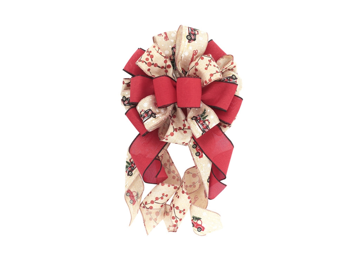 Laxiscreed Laço Grande De Tecido Com Paillettes Para Decoração Natalina E Festiva