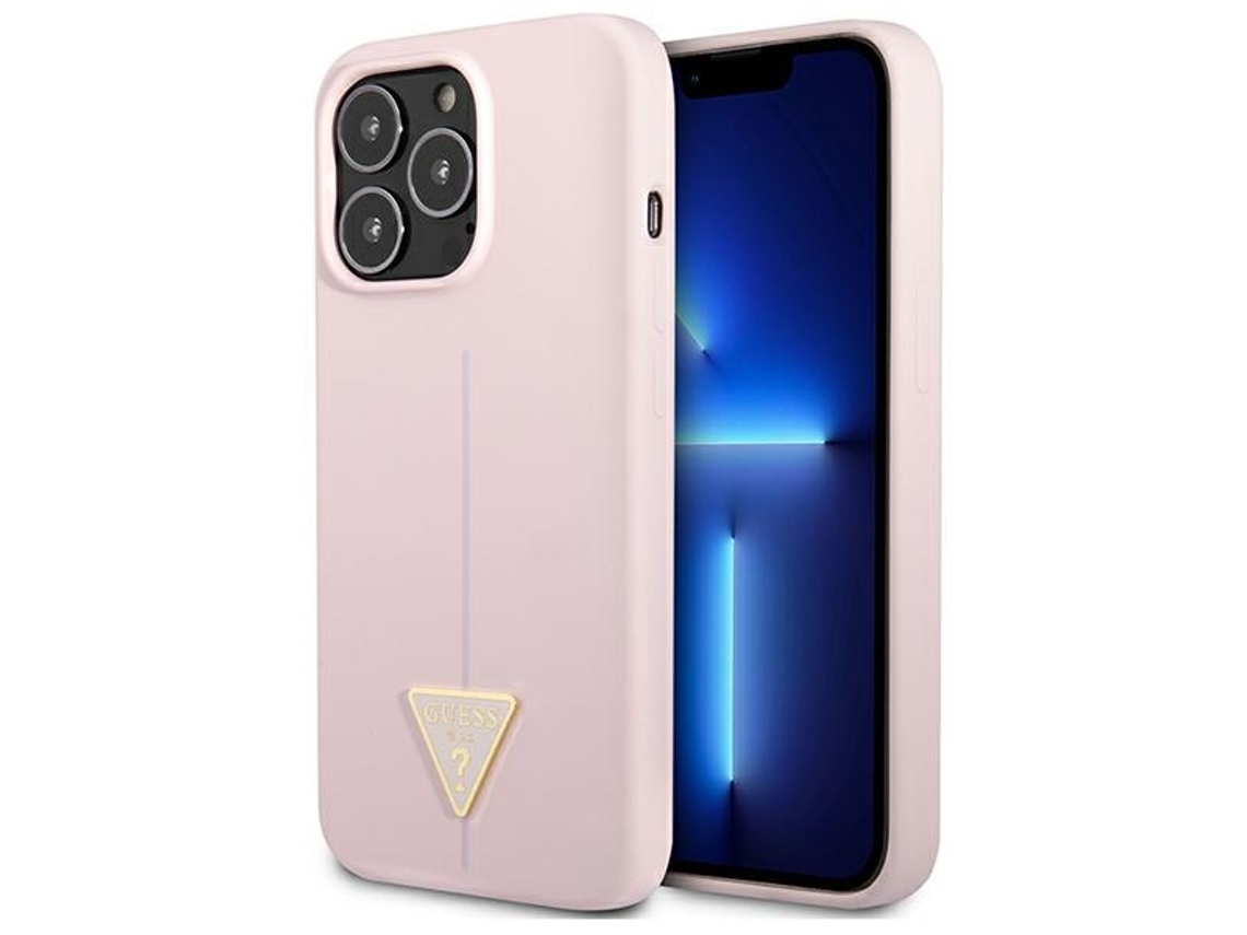 Capa Guess Hardcase Para Iphone 13 Pro 13 Com Triângulo De Silicone 6.1