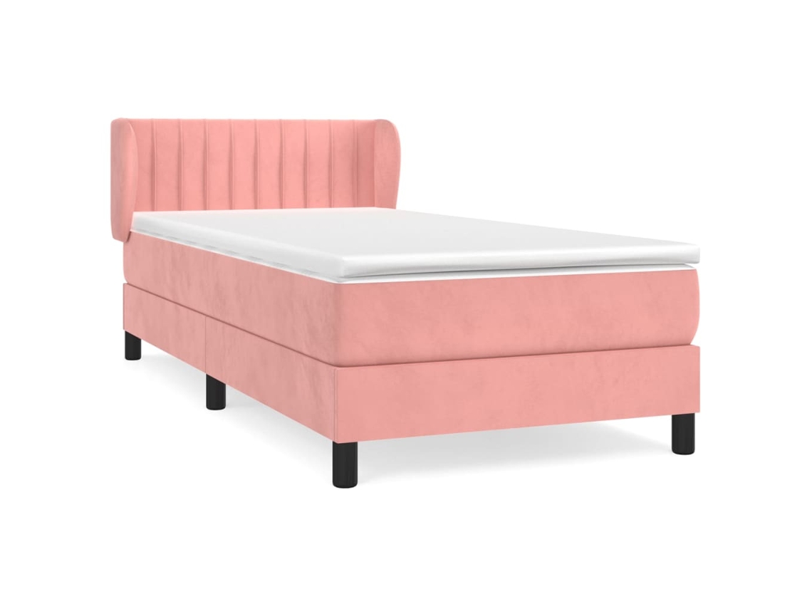 Box Spring Bed, Box Spring Beds Vidaxl Cor-de-rosa Veludo (80 X 200 Cm)