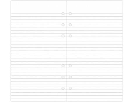 Recarga de Folhas FILOFAX Personal (Branco - Pautado - 30 Folhas)