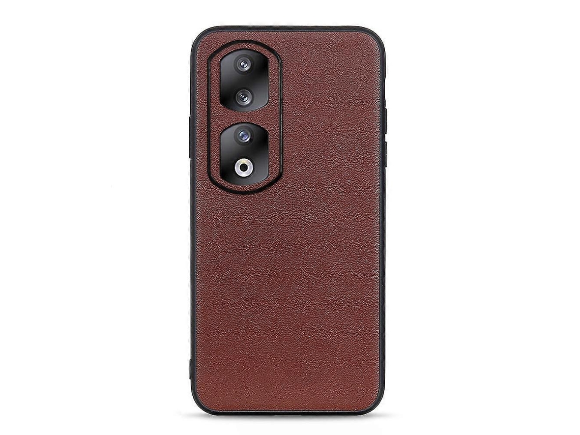 Capa Para Celular Honor 90 Pro Em Couro Com Textura De Pele De Cordeiro