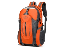 Mochila De Caminhada 40l Impermeável E Leve Para Trilhas, Trekking E Viagens, Na Cor Laranja
