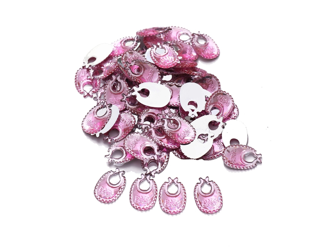Confete Mesa Diy 100pcs Saco Decoração Rosa Bebê