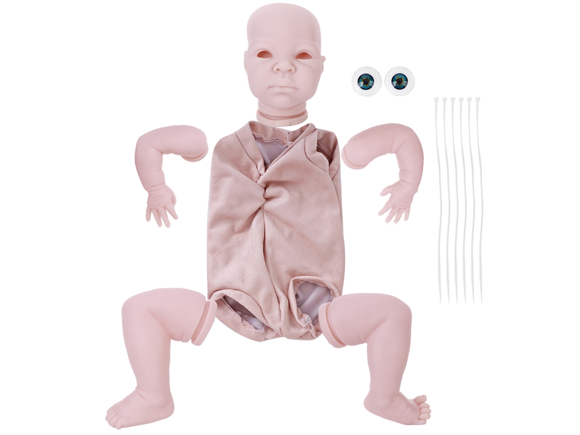 Primerox kit de Boneca Reborn Diy Silicone Corpo Completo 22 Polegadas Não Pintado