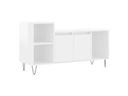 Móvel para Tv 100x35x55 cm Derivados de Madeira Branco Brilhante MAISON EXCLUSIVE