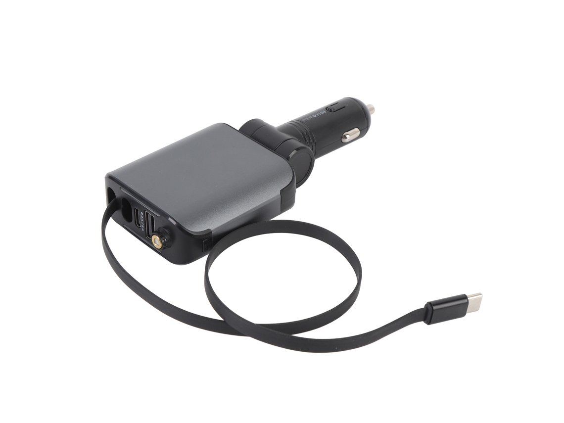Carregador Carro Usb C 120w Com Projeção Starlight