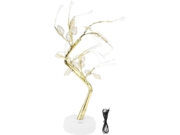 Luminária Noturna Artificial Em Formato De Bonsai Com 72 Leds, Feita