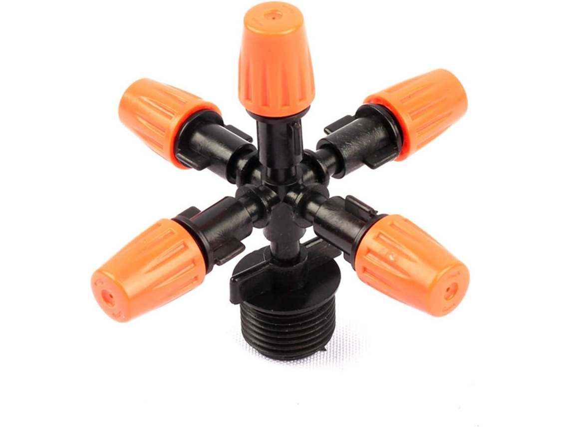 Conjunto de Aspersores Jardim 2 1/2" com Bico Pulverização ajustável 5 Cabeças S/MARCA