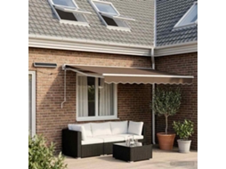 Vidaxl Toldo Retrátil Elétrico Cinzento-acastanhado 3 X 2,5 M