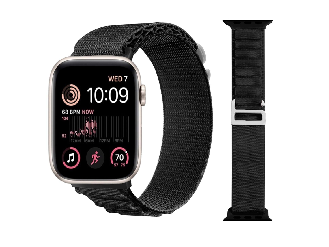 Bracelete Alpine G-Hook Ajustável Apple Watch Series Se 40Mm Preto