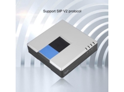 HURRISE Pap2T 2 Portas Sip Rj45 Cabo Desbloqueado Adaptador de Telefone de Internet Voip