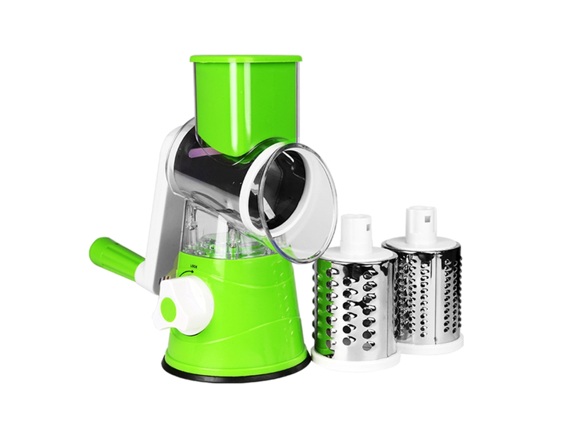 Ralador Rotativo Multifuncional Portátil Manual De Mesa, Processador De Alimentos Alta Eficiência, Verde