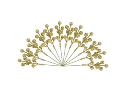 Decorações De Natal Amarelo Brilhante 2 Pacote