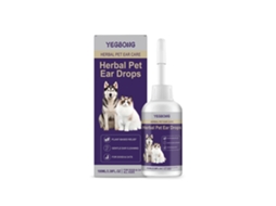 Gotas para Ouvido Yegbong LAXISCREED de Limpeza e Cuidado para Cães e Gatos