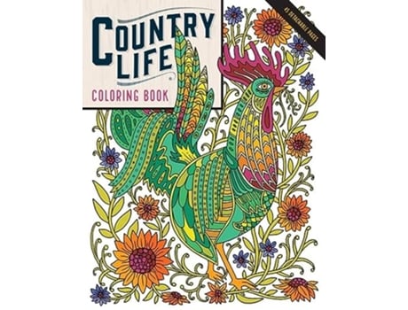 Livro Country Life Coloring Book de Caitlin Keegan (Inglês)
