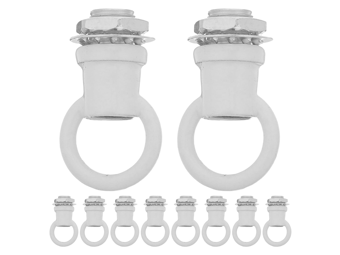 Conjunto De 10 Ganchos Para Luminárias Suporte Com Rosca M10