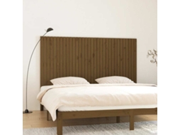 Vidaxl Cabeceira De Parede 204x3x110 Cm Pinho Maciço Castanho-mel