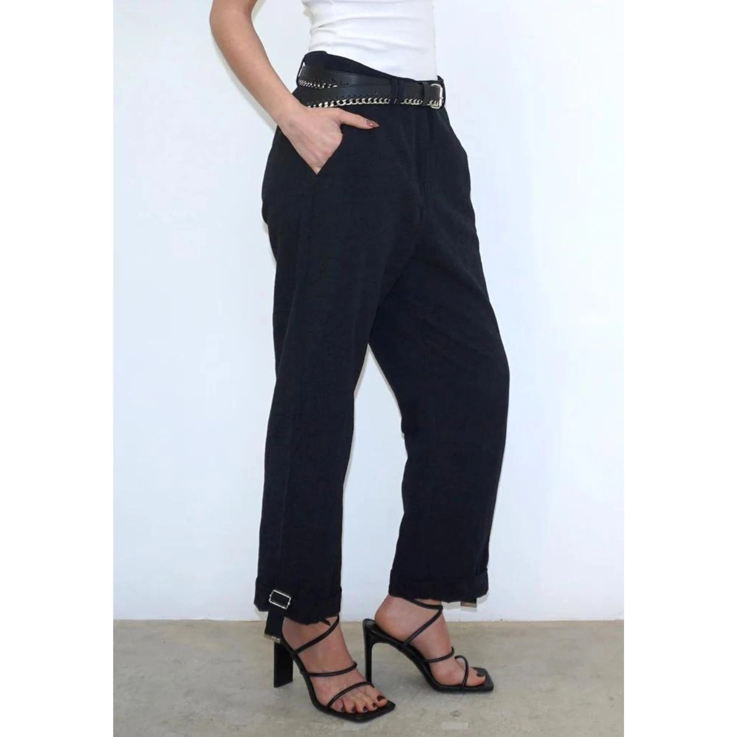 Calças De Mulher Religion Jacquard Preto (l)