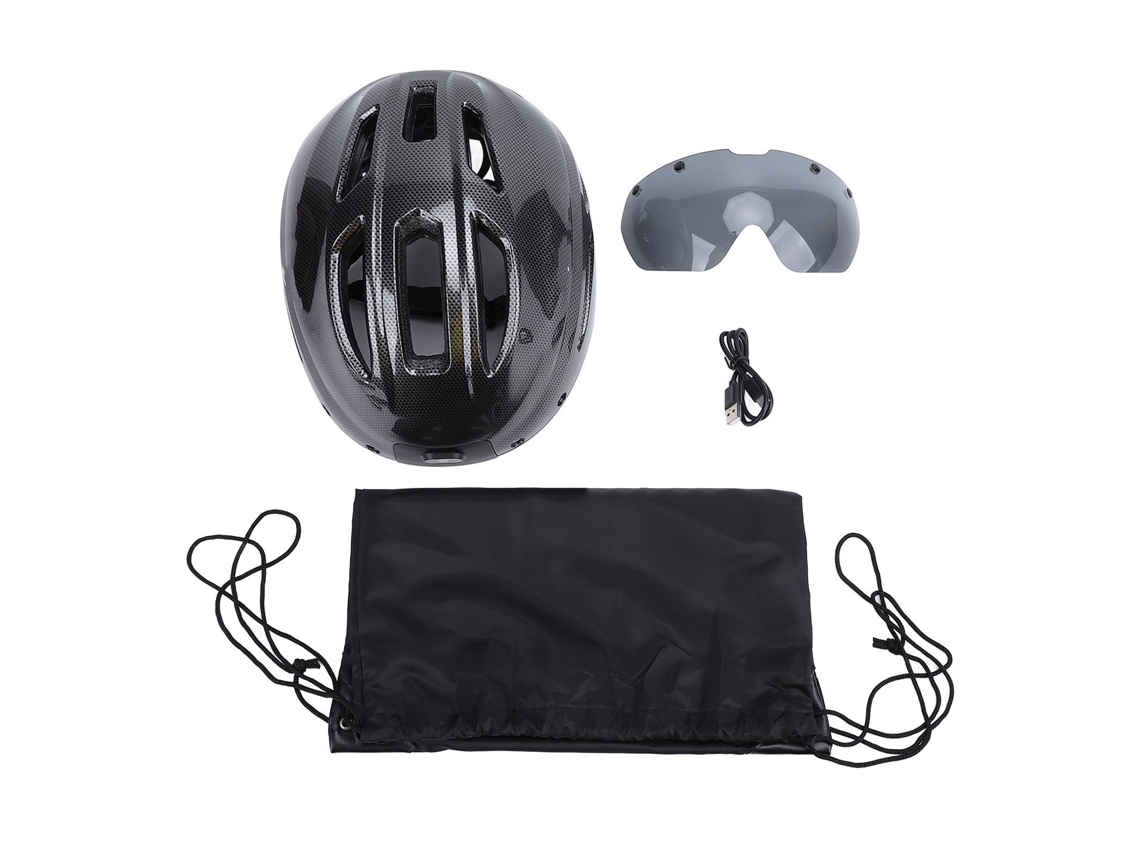 Capacete Inteligente de Ciclismo 16mp 4k Anti shake Ângulo 130° Wifi App Adultos