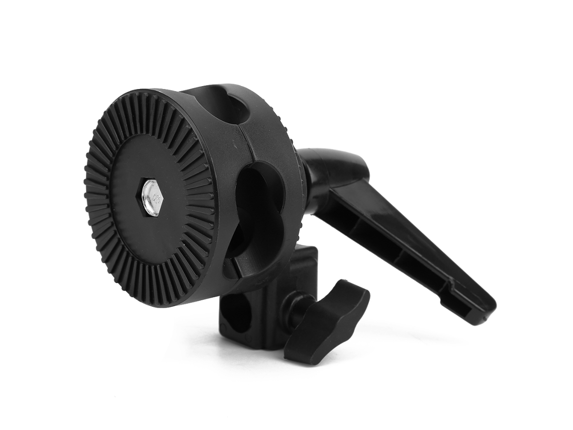 Soporte De Luz Para Fotografia Com Handle Giratório E Pinça De Cabeça Simples Para Paraguas E Softbox