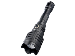 Lanterna Led 10000lumens Usb Recarregavel 5modos Zoomable Ipx8 Visor Energia Banco Energia Caminhadas/emergencia/camping Preto Yizhood