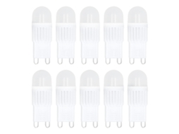 10pcs Lâmpada G9 Led dimmável 2w 500lm, equivalente a 30w halógena, para lustre, teto, parede, 220v | S/MARCA