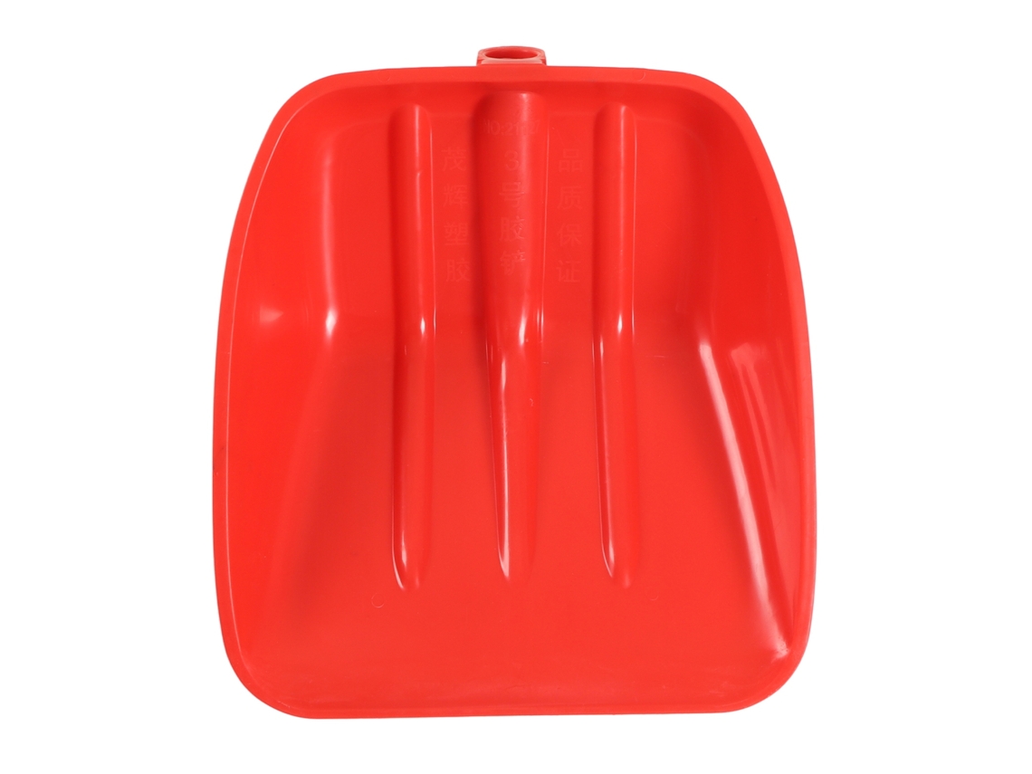 Pala De Neve Vermelha De Plástico Pp Grosso Resistente E Segura Para Crianças Jardim 41x37cm