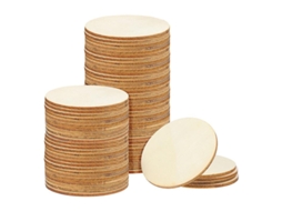 100Pcs Disco de Madeira de 5Mm ALLINLESS