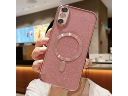 Capa De Tpu Para Iphone X - Glitter - Acabamento Eletroplástico - Magsafe