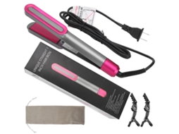 Pente De Cabelo De Ceramica Duplo Uso Reto E Cacheado Ajuste De Temperatura 5 Niveis 100-240v Plug Us