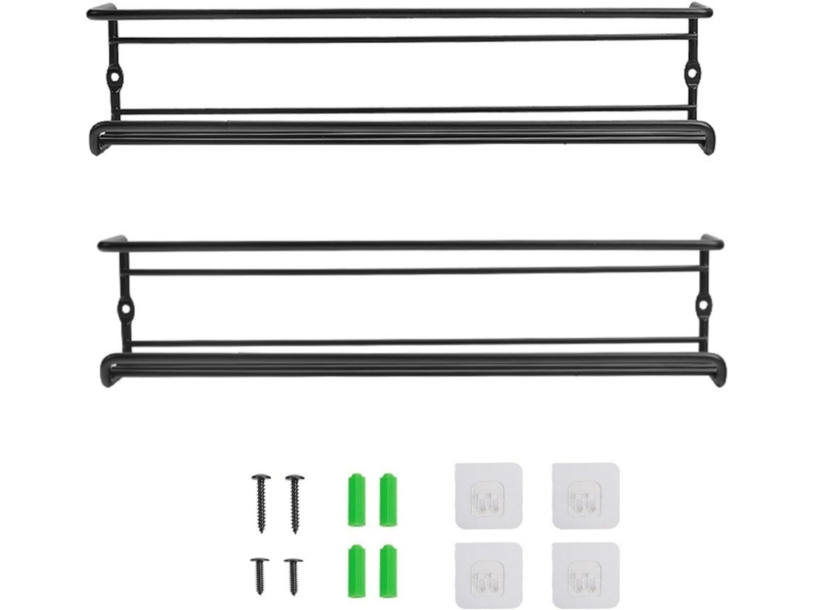 Prateleiras Metálicas Modernas Para Montagem Na Parede Da Cozinha E Banheiro, Que Acomodam Utensílios De Cozinha E