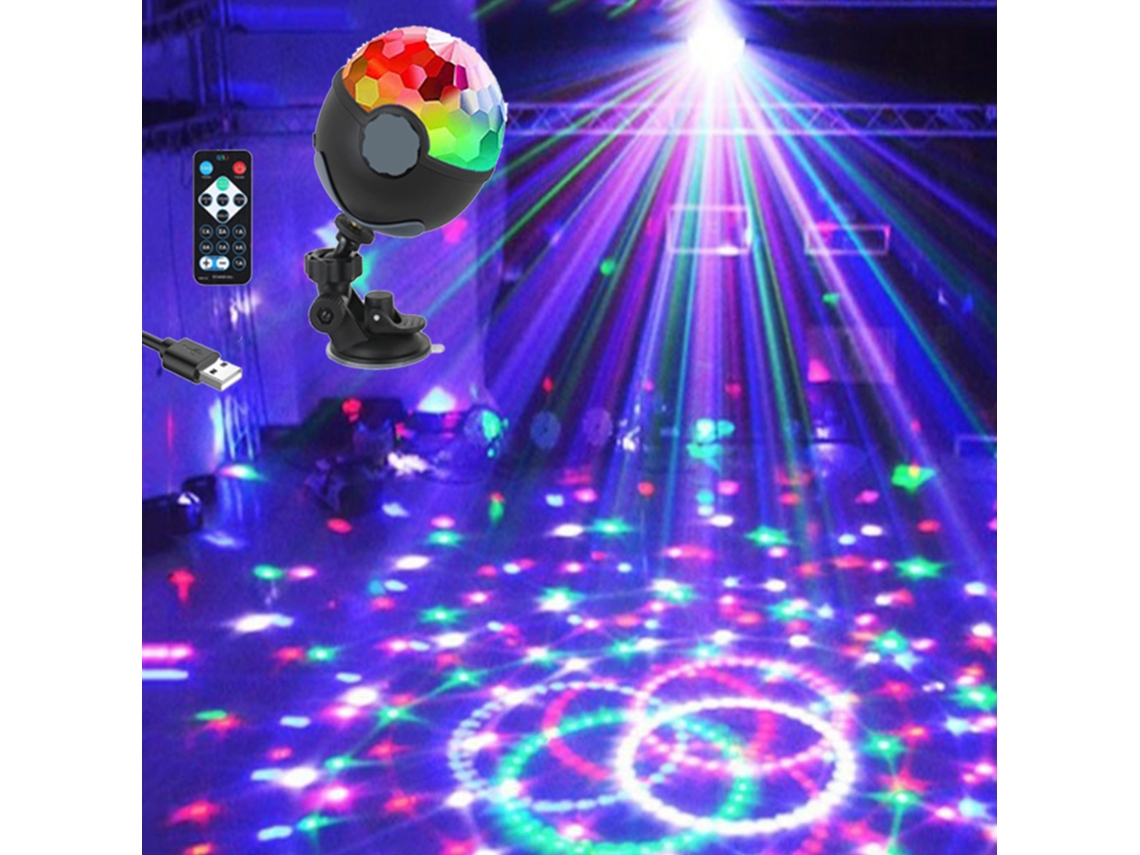 2026 luz de Discoteca Mini Led Rotativa com Controlador Portátil Usb Activada por Som Modos Diversos para Festa Lar Bar Pub