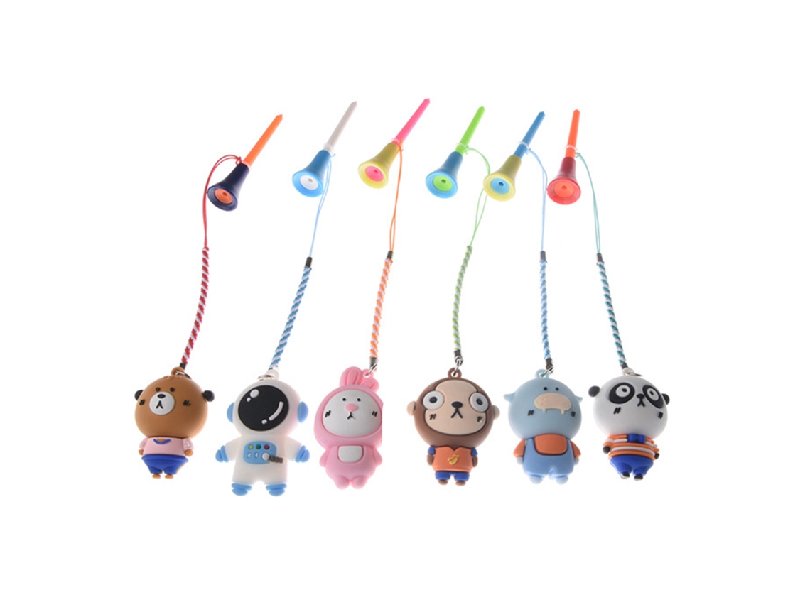 Suporte Para Tee De Golfe Cartoon Com Cordão Anti-perdas 6 Peças Plástico E Borracha Porta-tee Prático
