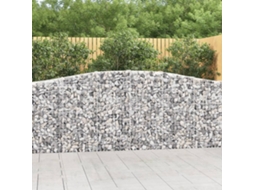 Vidaxl Cestos Gabião Arqueados 7pcs 400x30x100/120cm Ferro Galvanizado