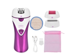 Máquina Depiladora Elétrica Recarregável 3 En 1 Para Mujer Rosa