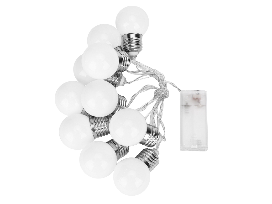 Luzes de Cordeiro Led Branco Leite 10led 1.5m Luz Quente para Natal Festa Decoração